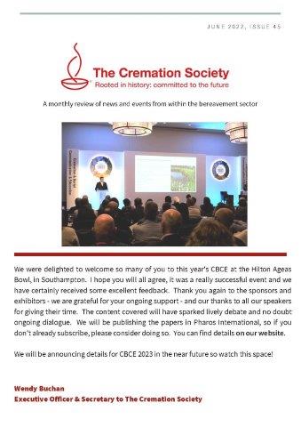 Cremation Society News Review - June 2022